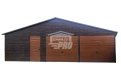 Ogłoszenie - Garaż blaszany 10x5 2x Brama + drzwi + 2x okno drewnopodobny Dach dwuspadowy GP144 - Elbląg - 19 290,00 zł