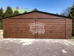 Ogłoszenie - Garaż blaszany 7x6 2x Brama + Drzwi drewnopodobny Dach dwuspadowy GP130 - Leszno - 16 100,00 zł