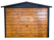 Ogłoszenie - Garaż Blaszany 3x6 - Brama uchylna - Antracyt + jasny orzech - drewnopodobny - dach dwuspadowy BL135 - Kwidzyn - 6 900,00 zł