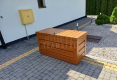 Ogłoszenie - Skrzynia ogrodowa metalowa kufer 150x60x70cm złoty dąb TS612 - Słupsk - 1 850,00 zł