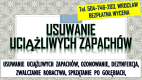 Ogłoszenie - Usuwanie zapachu papierosów, Wrocław, tel. 504-746-203, z mieszkania, stęchlizny, usługi ozonowania, cena - Wrocław