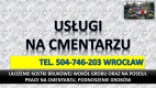 Ogłoszenie - Ułożenie kostki na cmentarzu, cena tel. 504-746-203. Kostka wokół grobu, Wrocław. Opaska dookoła pomnika, obrzeża. - Wrocław