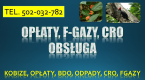 Ogłoszenie - Obsługa firmy z ochrony środowiska, tel. 504-746-203. Szkolenie indywidualne, pomoc, obowiązki w firmie - Wrocław