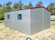 Ogłoszenie - Garaż Blaszany 5,5x6m Brama Uchylna - Drzwi - 2x Okno - Srebrny -  Antracyt - Dach Dwuspadowy GP415 - Elbląg - 14 100,00 zł