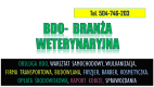 Ogłoszenie - Raport BDO dla gabinetu weterynaryjnego, tel. 504-746-203, sprawozdanie, pomoc.  Sprawozdanie o wytworzonych odpadach.