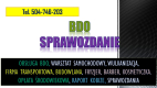 Ogłoszenie - Sprawozdanie BDO dla warsztatu samochodowego i wulkanizacji. Raport za odpady  Usługa, cena. - Dolnośląskie