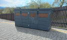Ogłoszenie - Zabudowa koszy na śmieci wiata śmietnikowa obudowa kubłów 275x80x120 cm 4x240L antracyt + ciemny orzech TKD340 - Przemyśl - 4 490,00 zł