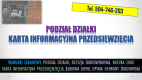 Ogłoszenie - Cena karty informacyjnej przedsięwzięcia, raport środowiskowy. Podział działki, ochrona środowiska, - Wrocław