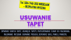 Ogłoszenie - Zrywanie, usuwanie, tapet, cennik tel. 504-746-203. Usunięcie tapety, Wrocław. - Wrocław