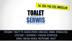 Ogłoszenie - Toalety serwis i dezynfekcja, tel 504-746-203, Wrocław, sprzątanie z fekaliów. - Wrocław