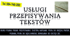 Ogłoszenie - Przepisywanie tekstów z nagrań i dokumentów. Tel. 504-764-203 Biuro pisania podań - Wrocław