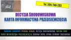 Ogłoszenie - Cena karty informacyjnej przedsięwzięcia, raport środowiskowy. Podział działki, ochrona środowiska, - Wrocław