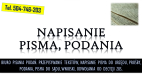 Ogłoszenie - Przepisywanie tekstów z nagrań i dokumentów. Tel. 504-764-203 Biuro pisania podań - Wrocław