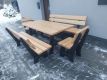 Ogłoszenie - Meble ogrodowe drewniane stół 2 ławki 2 fotele - Myślenice - 2 100,00 zł