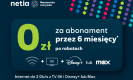 Ogłoszenie - Szybki internet 1 GB/s + TV-teraz 6 m-cy za 0zł - 70,00 zł