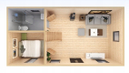 Ogłoszenie - Nowy domek z antresolą do samodzielnego montażu 21,5m2  4,3m/5m - Warszawa - 43 000,00 zł
