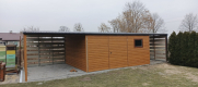 Ogłoszenie - Garaż Blaszany + wiaty Panelowe 10x5m złoty dąb brama dwuskrzydłowa, okno - Piotrków Trybunalski - 14 200,00 zł