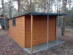 Ogłoszenie - Domek ogrodowy 4x3m + wiatka 1×3 + 1×3m- złoty dąb/ ciemny grafit mat - Opoczno - 5 950,00 zł