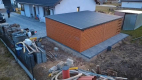Ogłoszenie - Garaż Blaszany 5×4 + wiata panelowa 1×4 drewnopodobny PREMIUM - Bytów - 8 200,00 zł