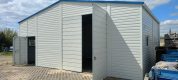 Ogłoszenie - Garaż blaszany/Hala dwuspadowy 9x6m Biały RAL PREMIUM - Kalisz - 34 300,00 zł