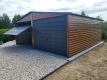 Ogłoszenie - Garaż blaszany dwustanowiskowy 6x5m złoty dąb + ciemny grafit PREMIUM - Mława - 10 500,00 zł