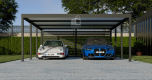 Ogłoszenie - CarPort PREMIUM - Wiata samochodowa 6x5,5 Antracyt Zabudowa - ID954 - Kostrzyn nad Odrą - 22 950,00 zł