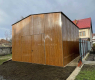 Ogłoszenie - Hala blaszana - Garaż blaszany 6x6m - Brama dwuskrzydłowa - 2x okno - drewnopodobny - dach dwuspadowy NB457 - Jelenia Góra - 18 650,00 zł