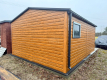 Ogłoszenie - Garaż blaszany 4,5x6m Brama dwuskrzydłowa drzwi  drewnopodobny rynny dach dwuspadowy TS976 - Jarocin - 10 500,00 zł