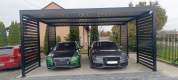 Ogłoszenie - CarPort PREMIUM - Wiata samochodowa 6x6 Antracyt - TS1023 - Turek - 21 000,00 zł