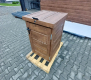 Ogłoszenie - Zabudowa kosza na śmieci wiata śmietnikowa obudowa kubła 80x70x120 cm 1x240L ciemny orzech TS951 - Kłodzko - 1 500,00 zł