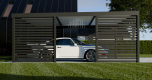 Ogłoszenie - CarPort PREMIUM - Wiata samochodowa 6x5,5 Antracyt Zabudowa - TS1033 - Kościerzyna - 18 600,00 zł