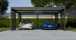 Ogłoszenie - CarPort PREMIUM - Wiata samochodowa 6x5,5 Antracyt Zabudowa - TS1033 - Kościerzyna - 18 600,00 zł