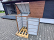 Ogłoszenie - Zabudowa kosza na śmieci wiata śmietnikowa obudowa kubła 80x70x120 cm 1x240L ciemny orzech TS951 - Kłodzko - 1 500,00 zł
