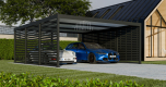 Ogłoszenie - CarPort PREMIUM - Wiata samochodowa 6x5,7 Antracyt Zabudowa - TS1034 - Tczew - 27 700,00 zł