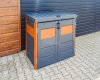 Ogłoszenie - Zabudowa koszy na śmieci wiata śmietnikowa obudowa kubłów 120x65x110 cm 2x120L antracyt + złoty dąb TS952 - Nysa - 2 450,00 zł