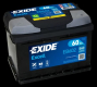 Ogłoszenie - Akumulator 60Ah 540A EN Exide Excell EB602 PRAWY PLUS - Białołęka - 299,00 zł