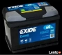 Ogłoszenie - Akumulator 60Ah 540A EN Exide Excell EB602 PRAWY PLUS - Mazowieckie - 299,00 zł