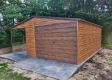 Ogłoszenie - Garaż Blaszany drewnopodobny 4×5 + 2×5 wiata na słupkach PREMIUM - Wrocław - 8 400,00 zł
