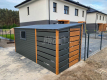 Ogłoszenie - Schowek - Domek Ogrodowy 3x2m + wiata 2m - 2x Drzwi - okno - jasny orzech - dach spad w tył GP554 - Otwock - 7 400,00 zł