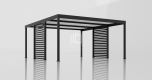 Ogłoszenie - CarPort PREMIUM - Wiata samochodowa 5x5 Antracyt Zabudowa - ID960 - Gdańsk - 11 790,00 zł