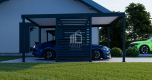 Ogłoszenie - CarPort PREMIUM - Wiata samochodowa 5x5 Antracyt Zabudowa - ID960 - Gdańsk - 11 790,00 zł