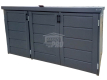 Ogłoszenie - Zabudowa koszy na śmieci wiata śmietnikowa obudowa kubłów 207x80x120 cm 3x240L antracyt GP543 - Kwidzyn - 3 450,00 zł