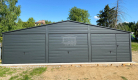 Ogłoszenie - Garaż blaszany 9x6m - 3x Brama - drzwi  Antracyt  Dach dwuspadowy GP556 - Szczecinek - 18 400,00 zł