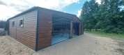 Ogłoszenie - Garaż blaszany 10x6m + wiata 1m 2x Brama uchylna 2x okno drzwi rynny dach  GP455 - Oświęcim - 24 890,00 zł