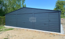 Ogłoszenie - Garaż blaszany 9x6m - 3x Brama - drzwi  Antracyt  Dach dwuspadowy GP556 - Szczecinek - 18 400,00 zł
