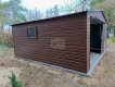 Ogłoszenie - Garaż blaszany 5,5x6m - Brama uchylna - drzwi - Ciemny orzech - drewnopodobny - dach dwuspadowy GP520 - Sopot - 12 990,00 zł