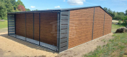 Ogłoszenie - Garaż blaszany 10x6m + wiata 1m 2x Brama uchylna 2x okno drzwi rynny dach  GP455 - Oświęcim - 24 890,00 zł