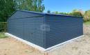 Ogłoszenie - Garaż blaszany 9x6m - 3x Brama - drzwi  Antracyt  Dach dwuspadowy GP556 - Szczecinek - 18 400,00 zł