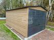 Ogłoszenie - Garaż blaszany 3x6m - Brama uchylna - Winchester - Sosna norweska - Drewnopodobny - Dach dwuspadowy GP445 - Koszalin - 7 990,00 zł