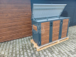 Ogłoszenie - Zabudowa koszy na śmieci wiata śmietnikowa obudowa kubłów 177x65x110 cm 3x120L antracyt + jasny orzech GP510 - Konin - 3 300,00 zł